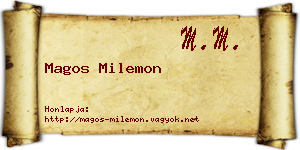 Magos Milemon névjegykártya